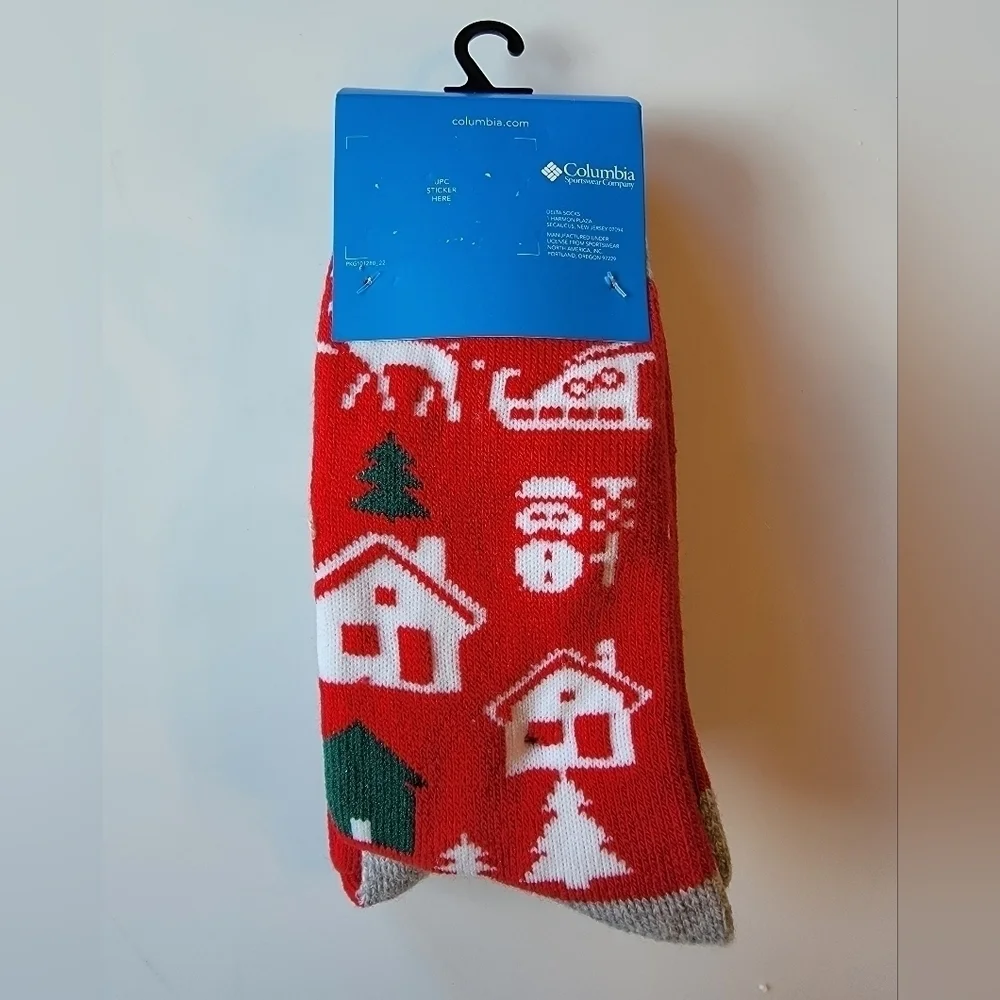 2 Pair Columbia Holiday Themed Socks